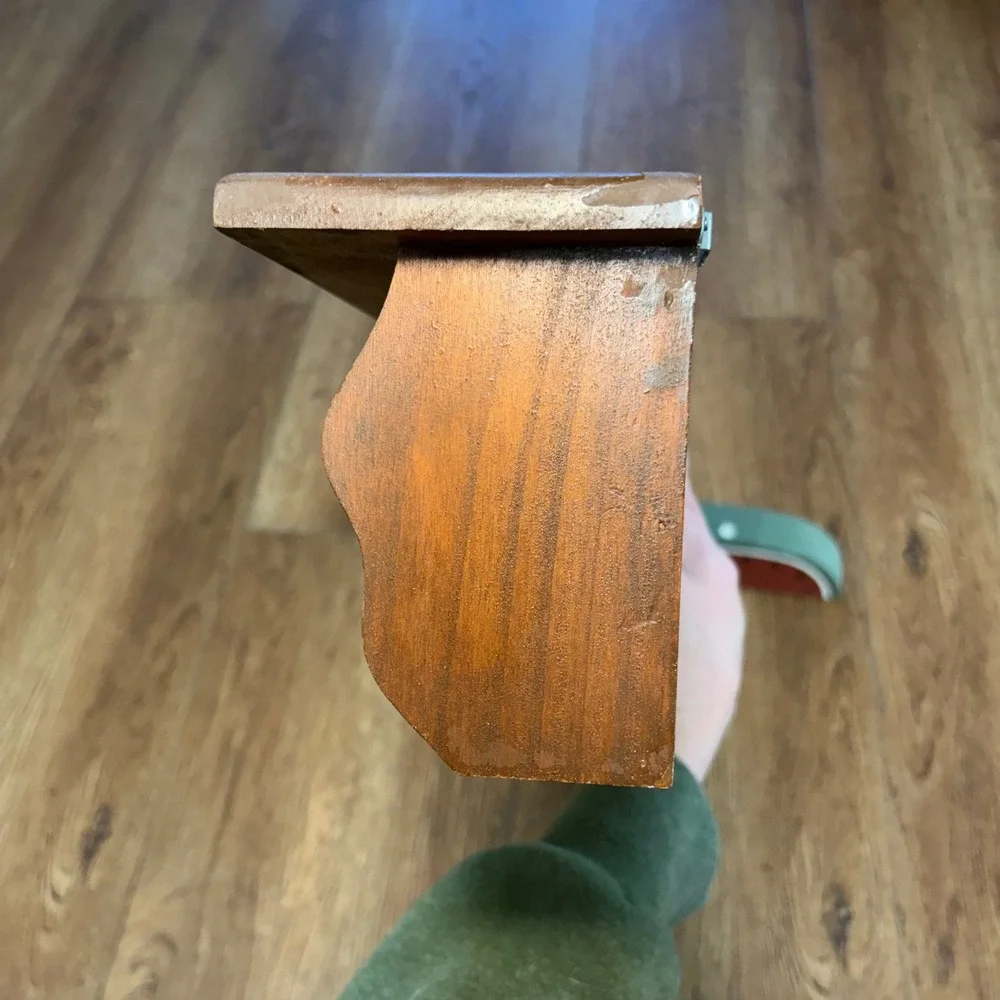 VTG Country Wood Wall Shelf Heart Cutout Watermelon Decor Farmhouse 20